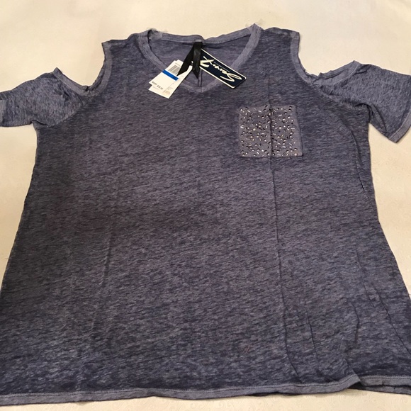 Cold Shoulder Tee - Picture 1 of 5